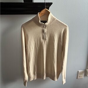 Men's Banana Republic Tan Half Zip Sweater